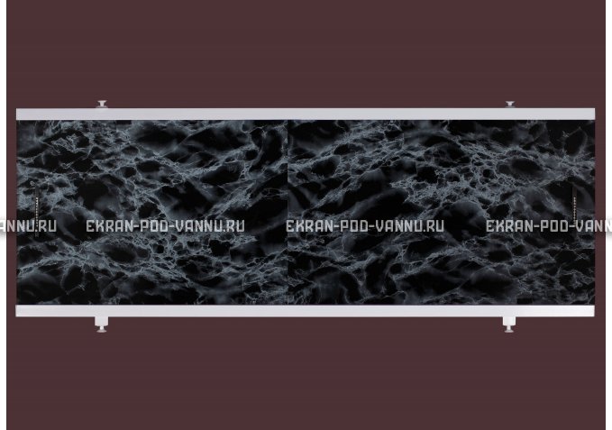 Экран EUROPLEX Универсал черный мрамор – купить по цене 6250 руб. в интернет-магазине в городе Тольятти картинка 1