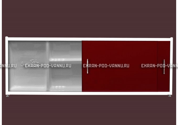 Экран с полочкой - Бордо – купить по цене 6880 руб. в интернет-магазине в городе Тольятти картинка 1