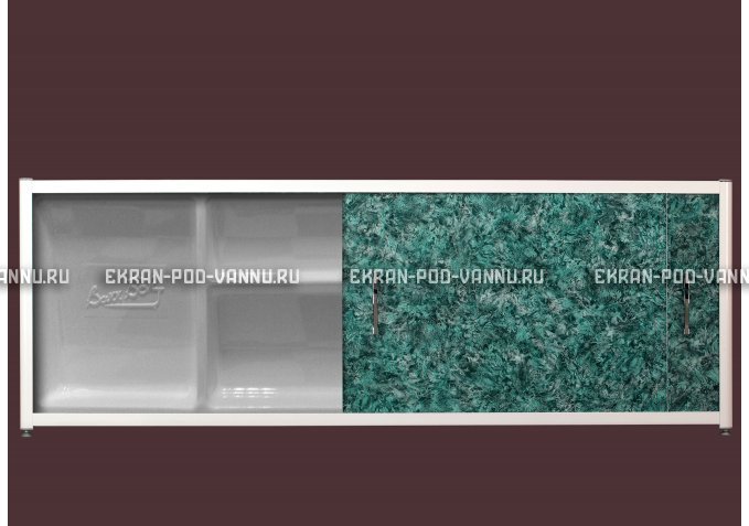 Экран с полкой - Малахит – купить по цене 6280 руб. в интернет-магазине в городе Тольятти картинка 1