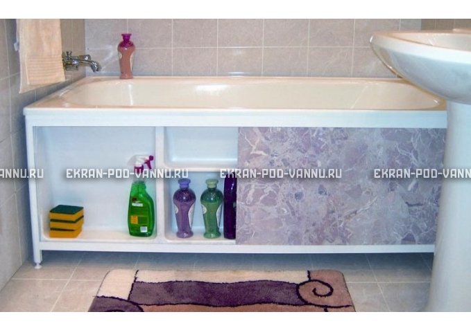 Экран с полочкой - Белый – купить по цене 7150 руб. в интернет-магазине в городе Тольятти картинка 2