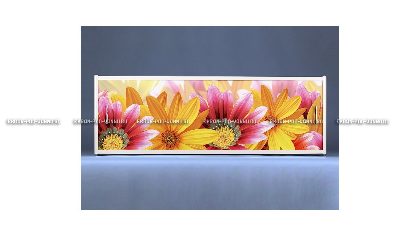 Раздвижной ФОТО экран - Flowers – купить по цене 8500 руб. в интернет-магазине в городе Тольятти картинка 6
