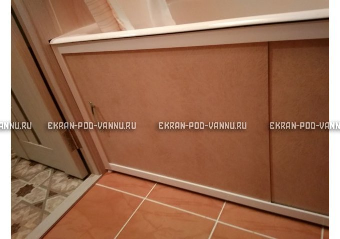 Раздвижной экран EUROPLEX Комфорт бежевый – купить по цене 6750 руб. в интернет-магазине в городе Тольятти картинка 2