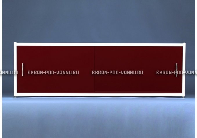 Раздвижной экран EUROPLEX Комфорт бордовый – купить по цене 7150 руб. в интернет-магазине в городе Тольятти картинка 1