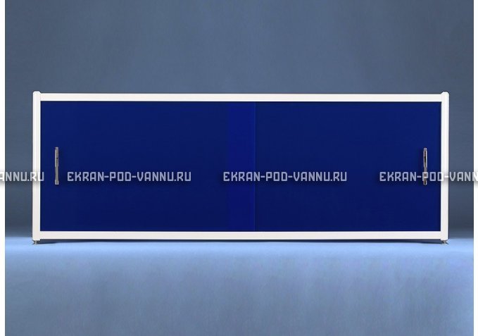 Раздвижной экран EUROPLEX Комфорт синий – купить по цене 6750 руб. в интернет-магазине в городе Тольятти картинка 1