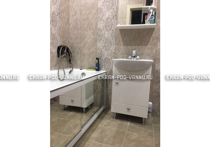 Раздвижной экран EUROPLEX Роликс Зеркальный – купить по цене 9700 руб. в интернет-магазине в городе Тольятти картинка 5