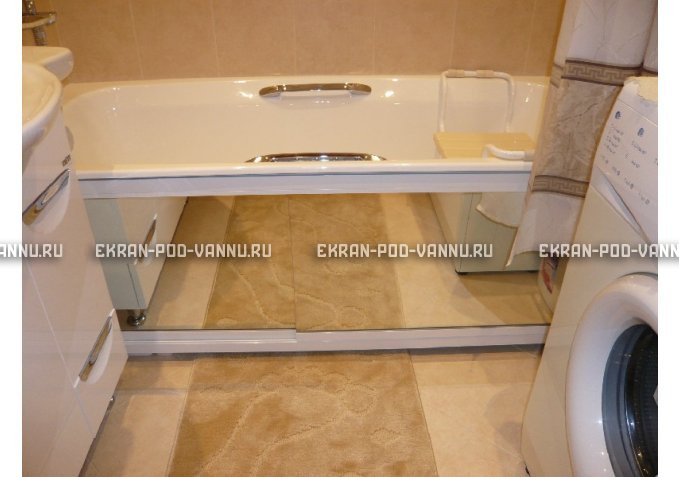 Раздвижной экран EUROPLEX Роликс Зеркальный – купить по цене 9700 руб. в интернет-магазине в городе Тольятти картинка 3