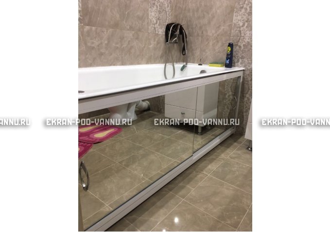 Раздвижной экран EUROPLEX Роликс Зеркальный – купить по цене 9700 руб. в интернет-магазине в городе Тольятти картинка 9