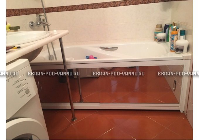 Раздвижной экран EUROPLEX Роликс Зеркальный – купить по цене 9700 руб. в интернет-магазине в городе Тольятти картинка 10