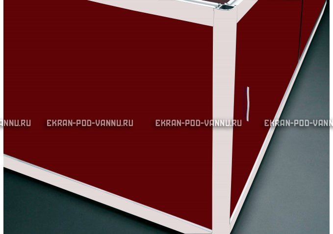 Торцевой экран EUROPLEX Комфорт бордовый – купить по цене 8760 руб. в интернет-магазине в городе Тольятти картинка 1