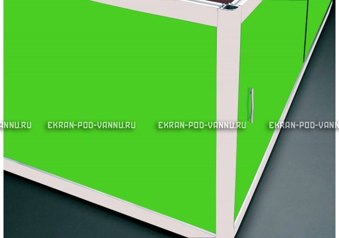 Торцевой экран EUROPLEX Комфорт салатовый – купить по цене 8760 руб. в интернет-магазине в городе Тольятти картинка 1