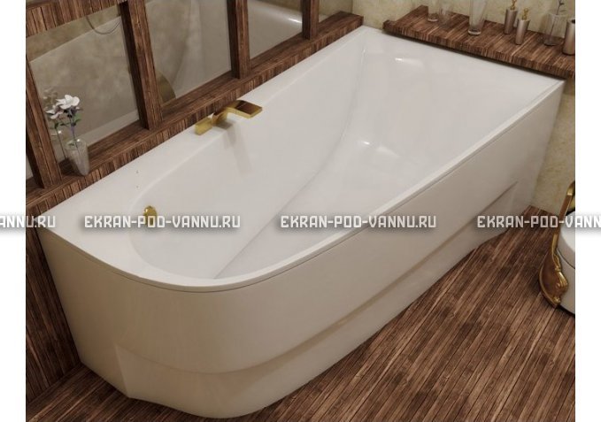 Акриловая ванна Vayer Boomerang 170x90 – купить по цене 47600 руб. в интернет-магазине в городе Тольятти картинка 1