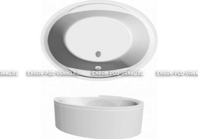 Акриловая ванна Vayer Opal 180x120 – купить по цене 33850 руб. в интернет-магазине в городе Тольятти картинка 3