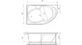 Акриловая ванна Relisan Sofi 170x105 – купить по цене 23480 руб. в интернет-магазине в городе Тольятти картинка 17