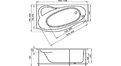 Акриловая ванна 1MarKa Gracia 170x100 – купить по цене 20270 руб. в интернет-магазине в городе Тольятти картинка 17