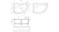 Акриловая ванна 1MarKa Catania 160x100 – купить по цене 17650 руб. в интернет-магазине в городе Тольятти картинка 13